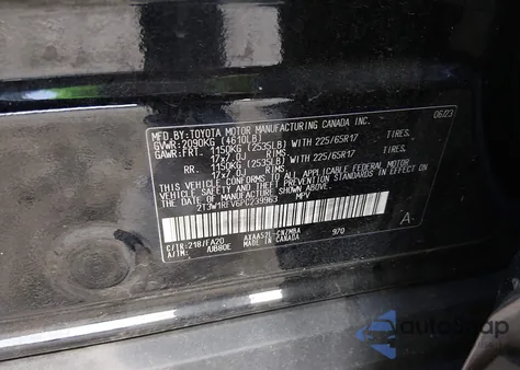 2023 Toyota Rav4 Xle из США, поврежденный, VIN 2T3W1RFV6PC239963